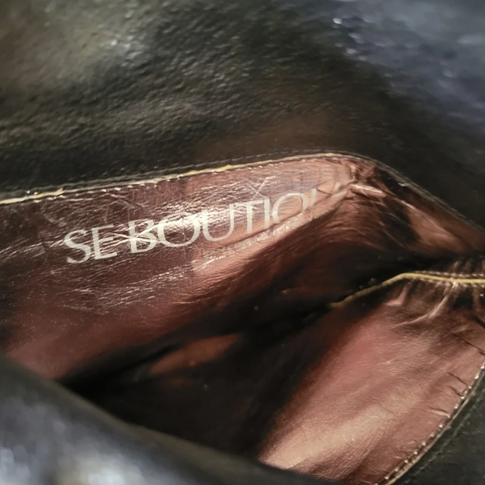 SAM EDELMAN // se boutique super soft black lamb leather over the knee boots